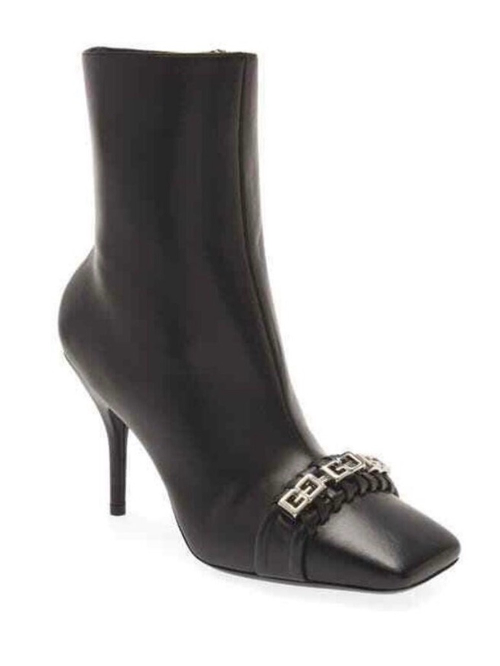 Givenchy Women's G-Woven Square Toe Bootie Black, EUR 37 US 7 - Picture 6 of 14